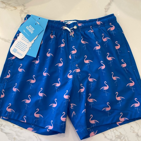 Bermies Other - BNWT Bermies Flamingo Swim Trunks